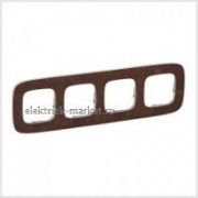 Legrand Valena Allure Рамка 4 поста Кожа