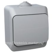 Systeme Electric Этюд Кнопка нажимная (сх.1) IP44 открытая установка Серый KA10-041C