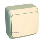 Systeme Electric Этюд Выключатель кнопочный 10А открытая установка Кремовый KA10-001K