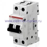 ABB S202 Автоматический выключатель 2P 25А (С) 6kA