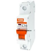 TDM Автоматический выключатель ВА47-29 1Р 10А 4,5кА х-ка С