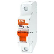 TDM Автоматический выключатель ВА47-29 1Р 1А 4,5кА х-ка С