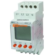 TDM Реле напряжения 3ф серии РН 12-3х400/230В (LCD-дисплей, 1нр+1нз-контакты)