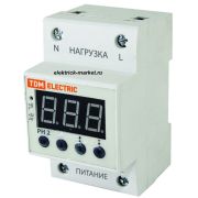 TDM Реле напряжения 1ф серии РН 2 40А-220В (LED-дисплей)