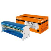 TDM Шина «N» нулевая на DIN-рейку в корпусе 2х15 групп