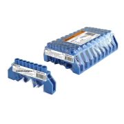 TDM Шина «N» нулевая в изоляторе на DIN-рейку 8x12 мм 8 групп инд. стикер