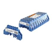 TDM Шина «N» нулевая в изоляторе на DIN-рейку 8x12 мм 6 групп инд. стикер