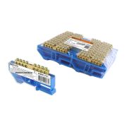 TDM Шина «N» нулевая с изолятором на DIN-рейку 8x12мм стойка бол. 8 групп инд. стикер