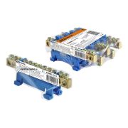 TDM Шина «N» нулевая с изолятором на DIN-рейку 6x9мм стойка мал. 12 групп инд. стикер