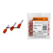 TDM Наконечник-гильза Е1508 1,5мм2 с изолированным фланцем (100шт)