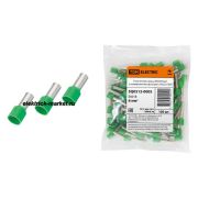 TDM Наконечник-гильза Е6018 6мм2 с изолированным фланцем (100шт)