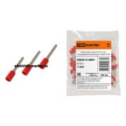 TDM Наконечник-гильза Е1012 1мм2 с изолированным фланцем (100шт)