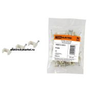 TDM Скоба 9мм плоская пластиковая (50шт)