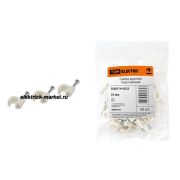 TDM Скоба 35мм круглая пластиковая (50шт)