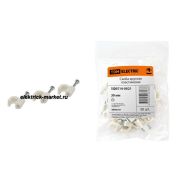 TDM Скоба 30мм круглая пластиковая (50шт)