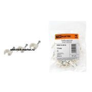 TDM Скоба 12мм круглая пластиковая (50шт)