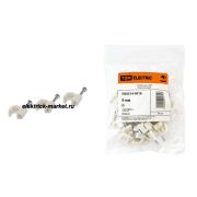 TDM Скоба 9мм круглая пластиковая (50шт)