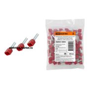 TDM Наконечник штыревой втулочный изолированный (двойной) НШвИ (2) 1,0х8 Светло-Зеленый (100 шт)