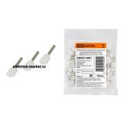 TDM Наконечник штыревой втулочный изолированный (двойной) НШвИ (2) 0,5×8 Оранжевый (100 шт)