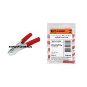 TDM Зажим «крокодил» ЗК 10А 50мм (10шт) Красный