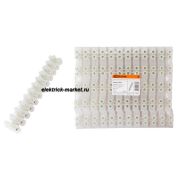 TDM Зажим винтовой ЗВИ-100 полипропилен 6-25мм2 12пар 100°С Белый