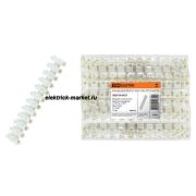 TDM Зажим винтовой ЗВИ-60 полипропилен 2,5-16мм2 12пар 100°С Белый