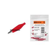 TDM Зажим «крокодил» ЗКИ 10А 56мм в изоляции Красный (10шт)