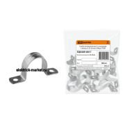 TDM Скоба металлическая 2-х лапковая с внутр. d 25-26 мм (100шт)