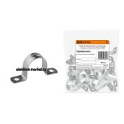 TDM Скоба металлическая 2-х лапковая с внутр. d 21-22 мм (100шт)