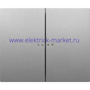 Legrand Galea Life Алюминий Клавиша 2-ая c точечной подсветкой