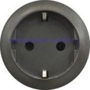 Legrand Celiane2 Графит Накладка розетки с/з, для винт и безвинт зажимов (мех. 67153, 67161)