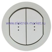 Legrand Celiane Бел Клавиша 2-ая с подсв. IP44