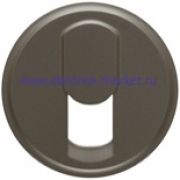 Legrand Celiane2 Графит Накладка розетки ТЛФ (мех.67340, 67341)