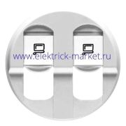 Legrand Celiane Бел Накладка компьютерной 2-ой розетки