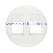 Legrand Celiane Бел Накладка 2-ой аудиорозетки (2 мех 67311)