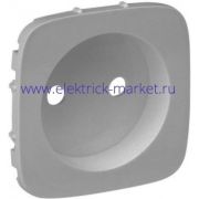 Legrand Valena Allure Лицевая панель для силовой розетки 2К Алюминий