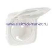 Legrand Valena Allure Лицевая панель для розетки 2К+З с крышкой Жемчуг