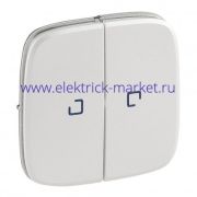 Legrand Valena ALLURE Бел Клавиша 2-ая с подсветкой/индикацией