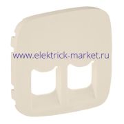 Legrand Valena Allure Лицевая панель для двойных телефонных/информационных розеток Слоновая кость