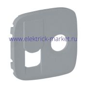 Legrand Valena Allure Лицевая панель для TV-RJ45 розетки Алюминий