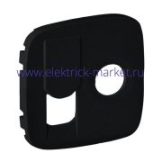 Legrand Valena Allure Лицевая панель для TV-RJ45 розетки Антрацит