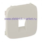 Legrand Valena Allure Лицевая панель для одиночной аудиорозетки с пружинными зажимами Слоновая кость