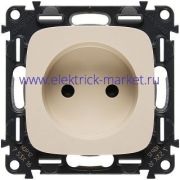 Legrand Valena Allure Электрическая розетка без заземления с защитными шторками, автоматические клеммы Слоновая кость