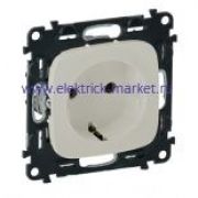 Legrand Valena Allure Электрическая розетка без заземления с защитными шторками, автоматические клеммы Жемчуг