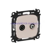 Legrand Valena Allure Розетка ТВ+спутник оконечная Жемчуг