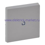 Legrand Valena LIFE Алюм Клавиша 1-ая с подсветкой/индикацией (голубая линза в центре)