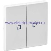 Legrand Valena LIFE Бел Клавиша 2-ая с подсветкой/индикацией