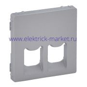 Legrand Valena LIFE Алюм Накладка розетки ТЛФ/комп 2-ой