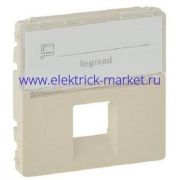 Legrand Valena LIFE Сл.кость Накладка розетки ТЛФ/комп 1-ой с полем для надписи