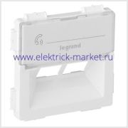 Legrand Valena LIFE Бел Накладка розетки комп 2-ой Rutenbeck
